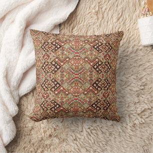 Vintage persian mosaic pattern cushion