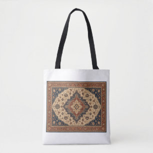 Vintage Persian Rug Pattern Tote Bag