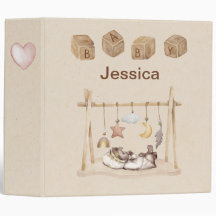 Vintage Personalised Baby Binder