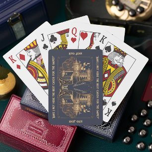 Vintage Personalised Elegant Quote Fun Playing Cards