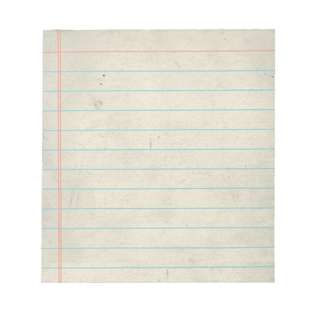 Vintage Personalised Memo Pad with Business Lines (Front)