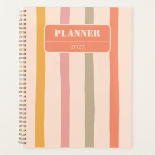 Vintage Personalised Striped Planner