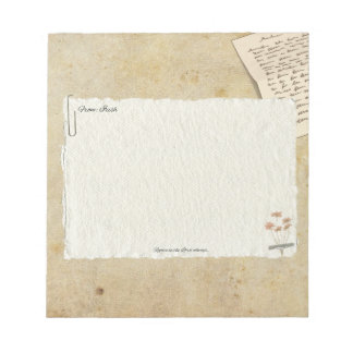Vintage Personalize Notepad