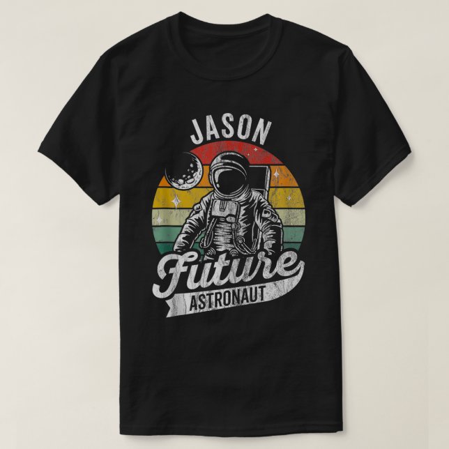 Vintage PersonalizedFuture astronaut Space Lover  T-Shirt (Design Front)
