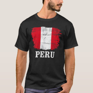 Vintage Peru Flag For Peruvian T-Shirt