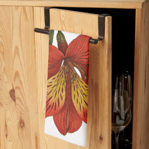 Vintage Peruvian Lily Tea Towel