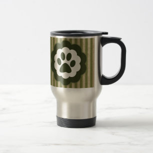 vintage pet paw travel mug