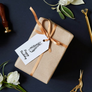 Vintage Peter Rabbit Beatrix Potter B&W Children's Gift Tags