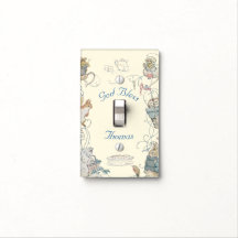 Vintage Peter Rabbit Nursery Light Switch Cover