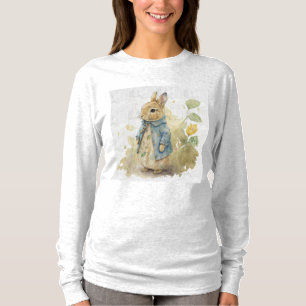   vintage peter rabbit with flowers  T-Shirt