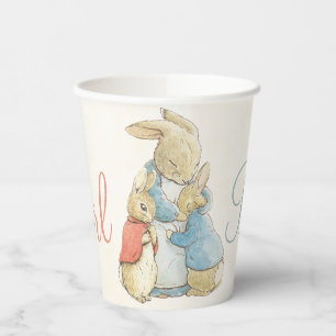Vintage Peter The Rabbit Gender Reveal Boy Girl  Paper Cups