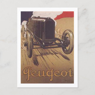 Vintage Peugeot Ad 3 Postcard