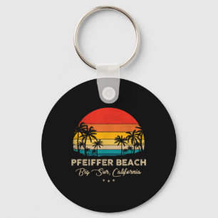 Vintage Pfeiffer Beach - Big Sur, California Souve Key Ring
