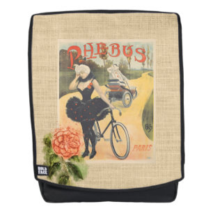 Vintage Phebus Cycle Collage Backpack