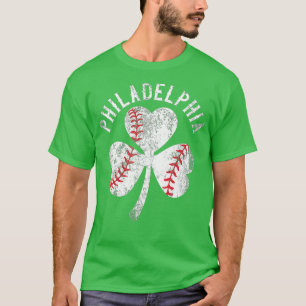 Vintage Philadelphia Baseball Shamrock Irish T-Shirt