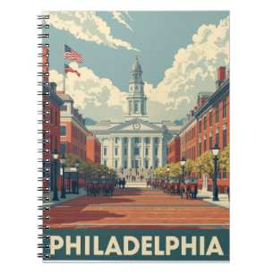 Vintage Philadelphia Notebook