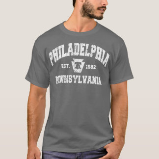 Vintage Philadelphia PA Liberty Bell Keystone Stat T-Shirt