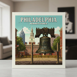 Vintage Philadelphia Pennsylvania Tile