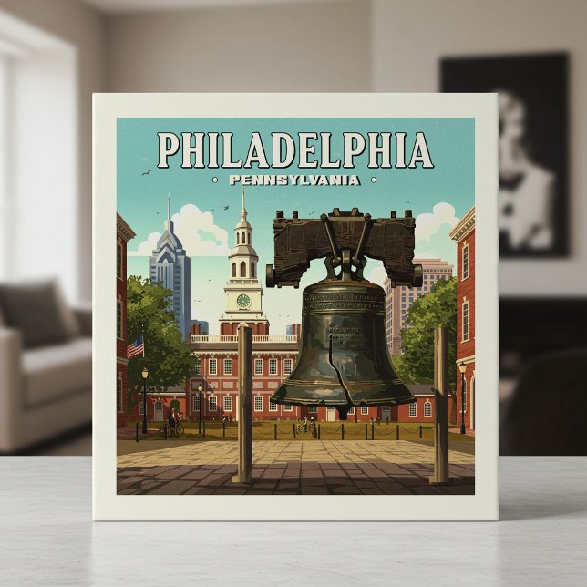 Vintage Philadelphia Pennsylvania Tile (Creator Uploaded)