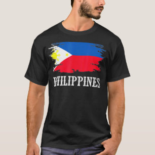 Vintage Philippines Flag I Love Philippines T-Shirt