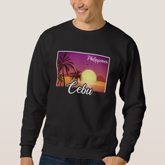 Vintage Philippines Vacation Travel Asia Cebu 1 Sweatshirt (Front)