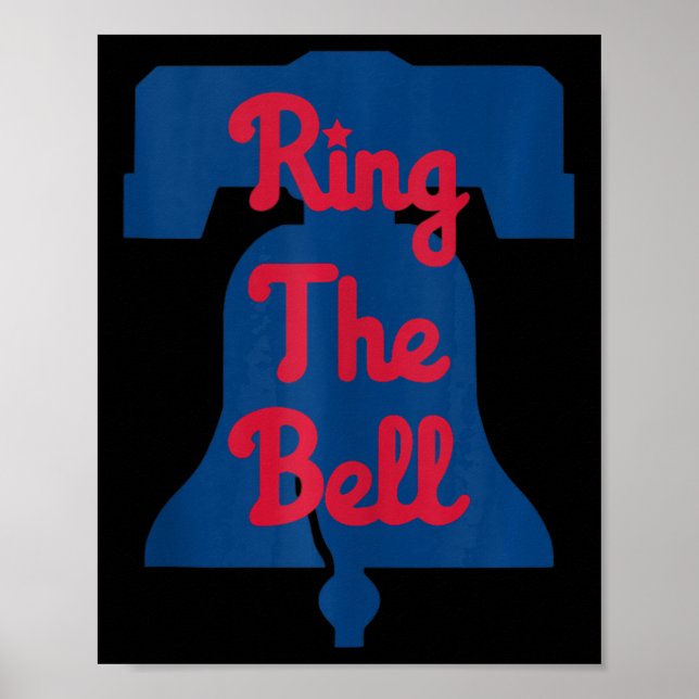 Vintage Philly Baseball Ring The Bell Philadelphia Poster (Front)