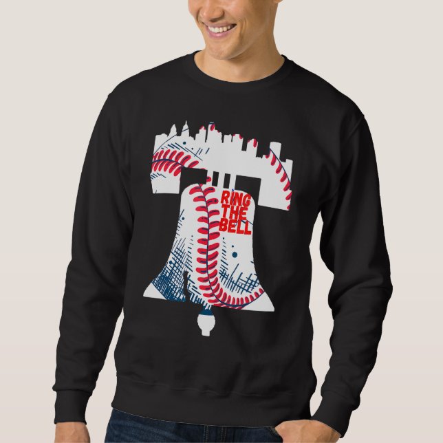 Vintage Philly Ring The Bell Philadelphia Baseball Sweatshirt (Front)