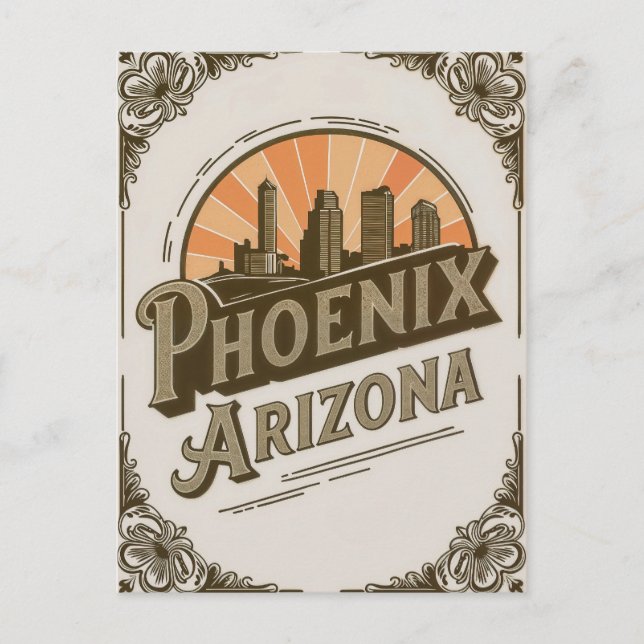 Vintage Phoenix Arizona  Postcard (Front)