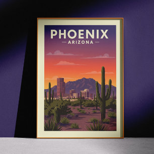 Vintage Phoenix Arizona Poster