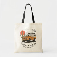 Vintage Phoenix AZ Desert Cactus Sunset Road Trip 
