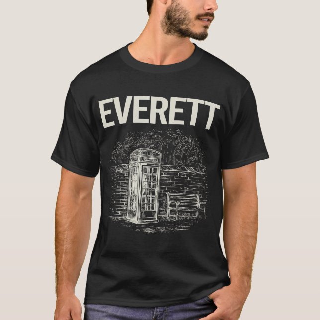Vintage Phone Booth Everett T-Shirt (Front)