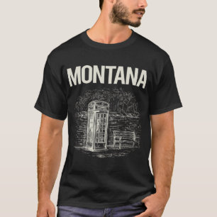 Vintage Phone Booth Montana T-Shirt