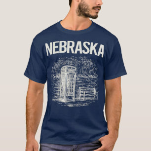 Vintage Phone Booth Nebraska  T-Shirt