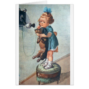 Vintage - Phone Call for a Dachshund,