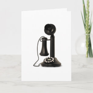 VINTAGE PHONE FOR AN OVER THE HILL BIRTHDAY CARD