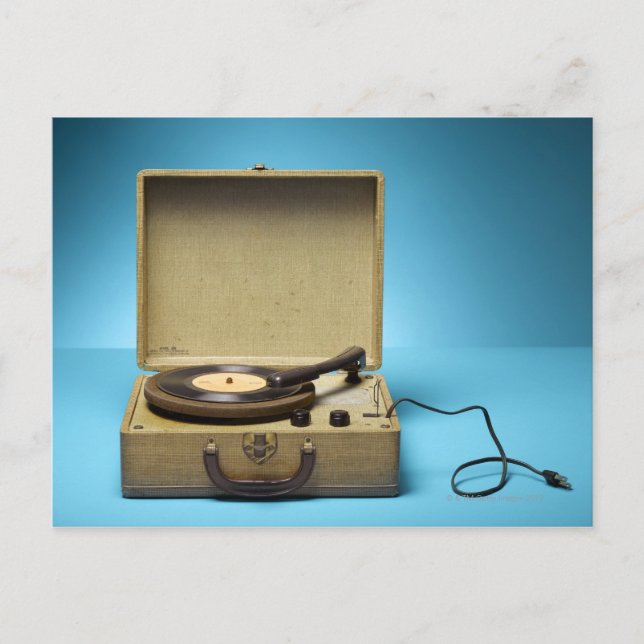 Vintage Phonograph Postcard (Front)