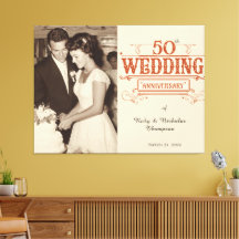 Vintage Photo 50th Wedding Anniversary 