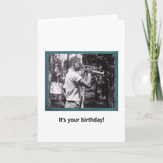 Vintage Photo Birthday Card (Front)