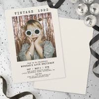 Vintage Photo Birthday Party