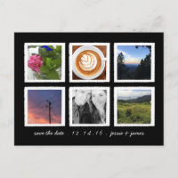 Vintage Photo Collage Save the Date