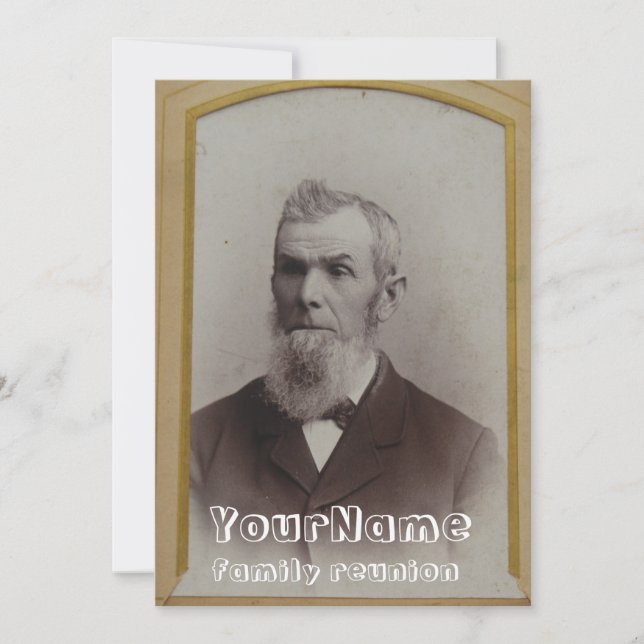 Vintage Photo Family Reunion Invitation (Front)