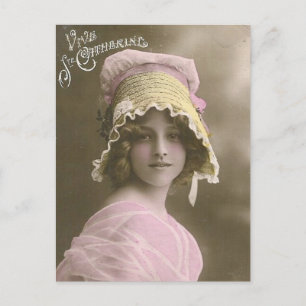 vintage photo Ladies Postcard