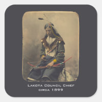 Vintage Photo Native American Lakota Indian Chief