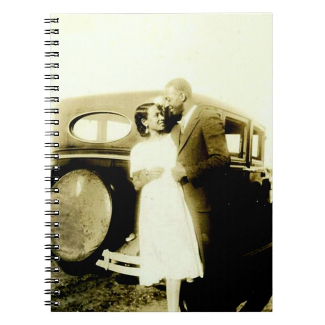 Vintage Photo of African American Couple Notebook (Front)