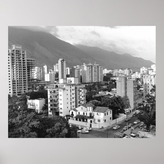 Vintage Photo of Caracas Venezuela Poster (Front)