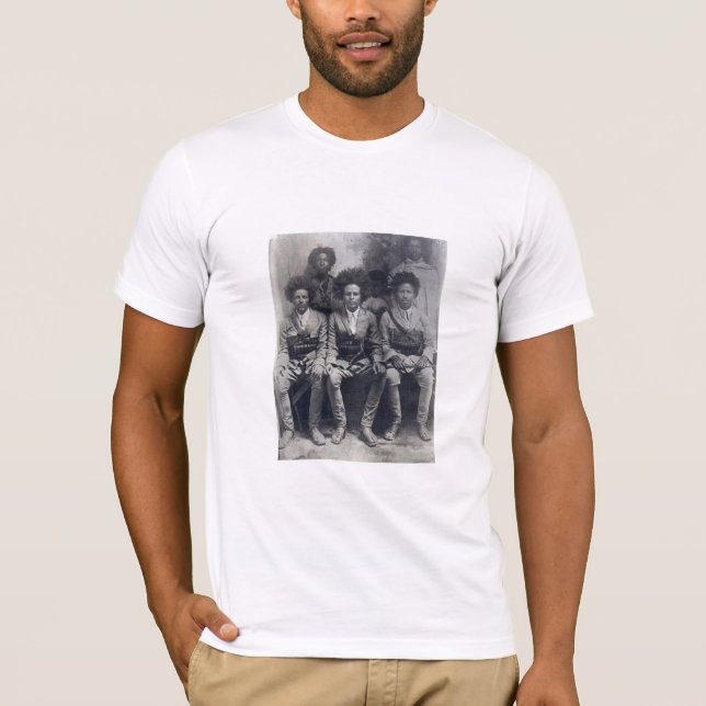 Vintage Photo of Ethiopian Resistance Soldiers T-Shirt (Front)