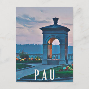 Vintage Photo Pau Postcard