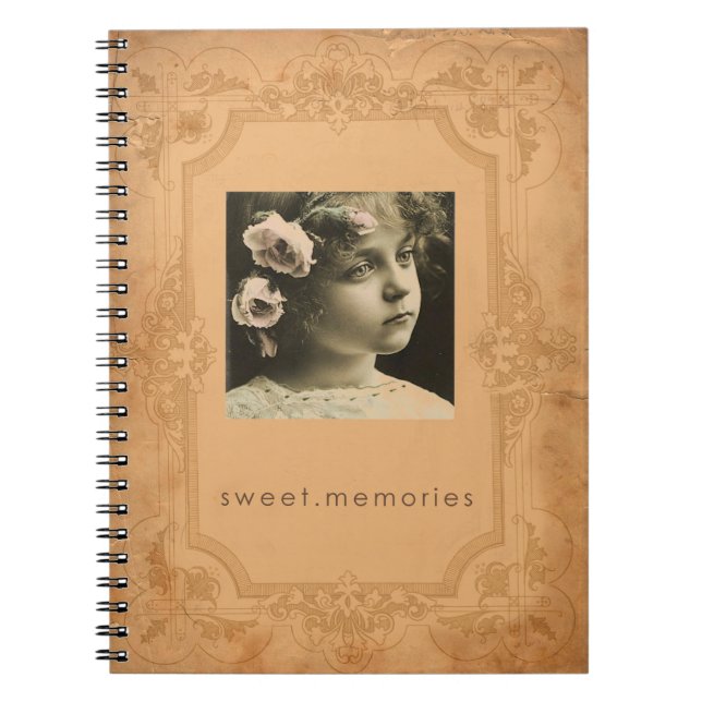 vintage photo spiral journal (Front)