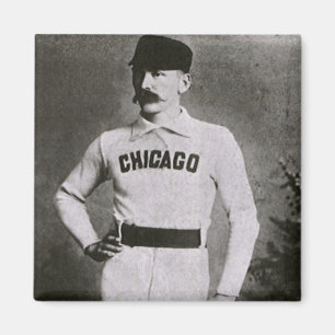Vintage Photo, Sports Chicago Baseball Player Magnet