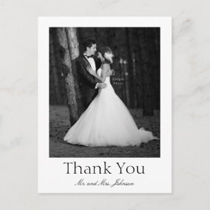 Vintage photo thank you postcard